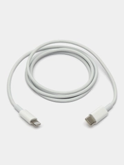 Кабель USB Type-C - Lightning, 1 м, 1 шт, белый, без коробки