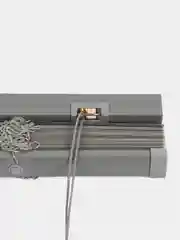 Жалюзи на окна горизонтальные пластиковые серые Brabix 55*155 см, 608612