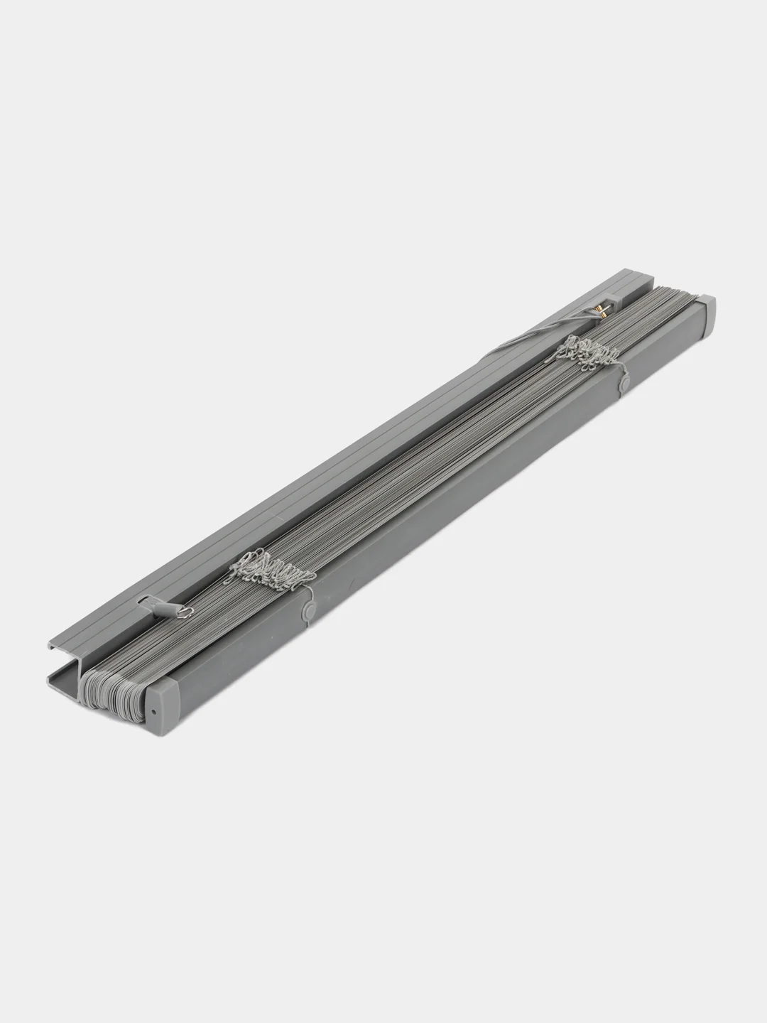 Жалюзи на окна горизонтальные пластиковые серые Brabix 60*155 см, 608613