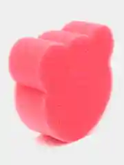 Тёмно-розовый губка для тела детская "Медвежонок" 9 х 9 см, "Зайка", 14,5 х 9 см, рандомные цвета
