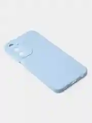 Голубой чехол для Samsung A25 из прозрачного силикона, термополиуретана (ТПУ)