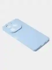 Голубой чехол для Tecno Spark 20 Pro (4G) цветной матовый с дополнительной защитой камеры