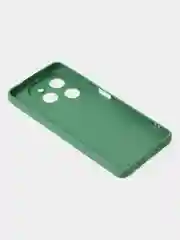 Зеленый чехол для Tecno Spark 20 Pro (4G) цветной матовый с дополнительной защитой камеры