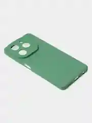 Зеленый чехол для Tecno Spark 20 Pro (4G) цветной матовый с дополнительной защитой камеры