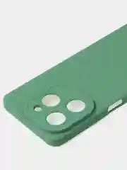 Зеленый чехол для Tecno Spark 20 Pro (4G) цветной матовый с дополнительной защитой камеры