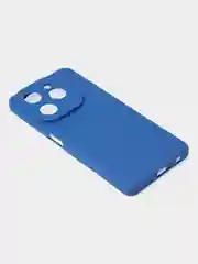 Синий чехол для Tecno Spark 20 Pro (4G) цветной матовый с дополнительной защитой камеры