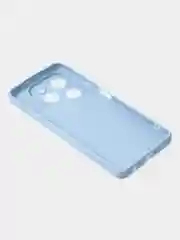 Голубой чехол для Tecno Spark 20 Pro (4G) цветной матовый с дополнительной защитой камеры