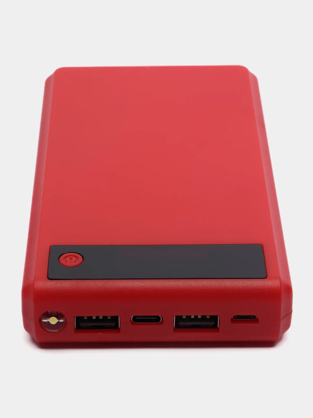 Красный корпус для внешних 6 аккумуляторных батарей 18650 Power Bank с цифровым дисплеем. J-get