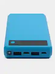 Синий корпус для внешних 6 аккумуляторных батарей 18650 Power Bank с цифровым дисплеем. J-get