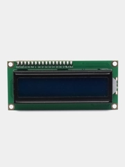 Символьный дисплей 1602 + I2C конвертер (распаян) - CИНИЙ. J-get