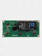 Символьный дисплей 1602 + I2C конвертер (распаян) - CИНИЙ. J-get