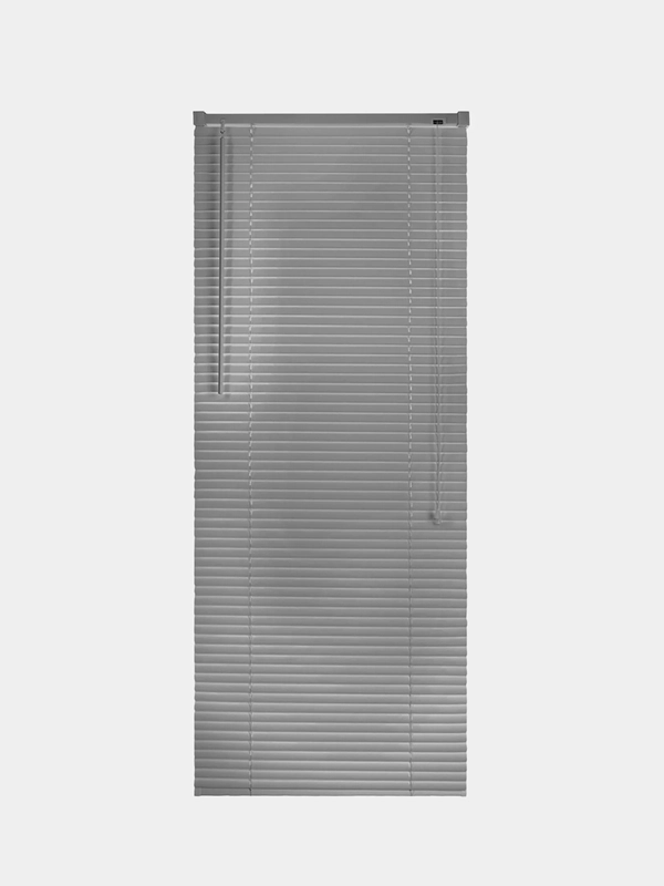 Жалюзи на окна горизонтальные пластиковые серые Brabix 55*155 см, 608612