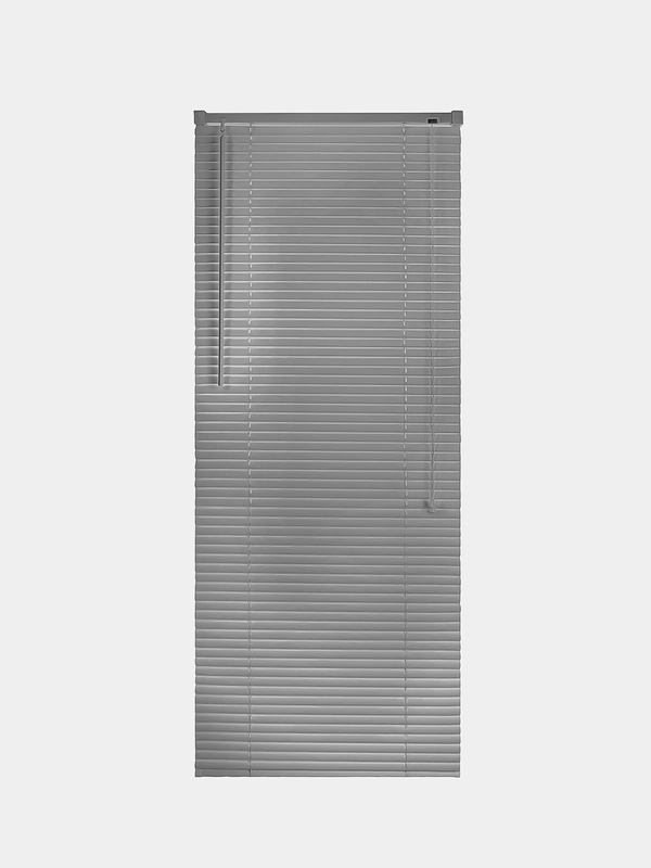 Жалюзи на окна горизонтальные пластиковые серые Brabix 50*155 см, 608611