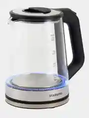 Чайник электрический StarWind SKG5778, 2000 Вт, черный и прозрачный