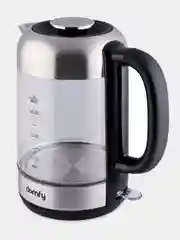 Чайник электрический DOMFY DSM-EK401, 2200 Вт, черный и прозрачный
