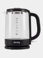 Чайник электрический DOMFY DSB-EK304, 2200 Вт, черный
