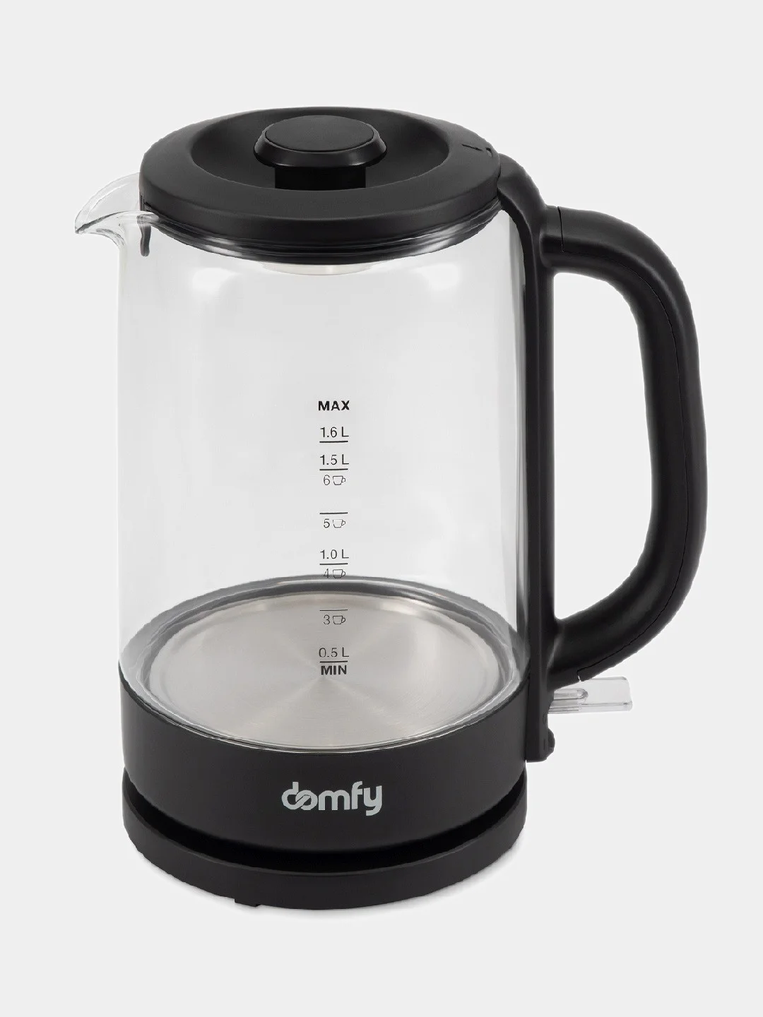 Чайник электрический DOMFY DSB-EK304, 2200 Вт, черный
