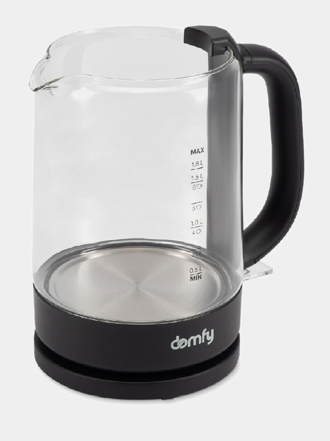 Чайник электрический DOMFY DSB-EK304, 2200 Вт, черный