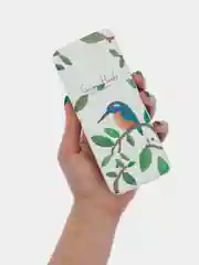 Зеленый футляр чехол для очков КАРТОФАН, очечник с твёрдым корпусом и мягкой замшевой подкладкой