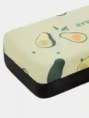 Светло-жёлтый футляр чехол для очков КАРТОФАН, очечник с твёрдым корпусом и мягкой замшевой подкладкой