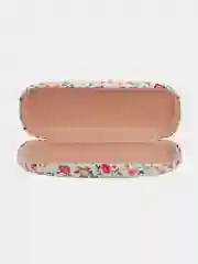 Белый футляр чехол для очков КАРТОФАН, очечник с твёрдым корпусом и мягкой замшевой подкладкой