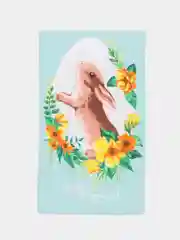 Бирюзовый кухонное полотенце подарочное с минималистичным дизайном - 35х60см
