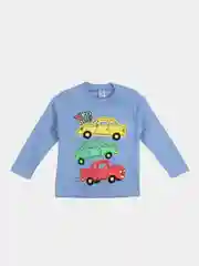 Голубой лонгслив для мальчика, 1-4 года, 100% хлопок