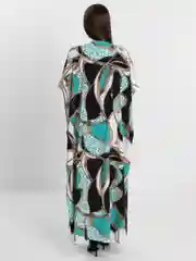 Бирюзовый пляжная туника, накидка