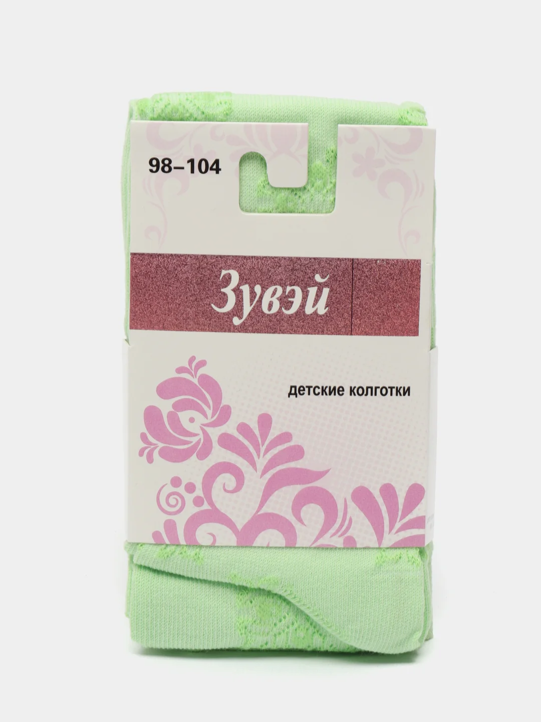 Салатовый колготки детские, ажурные, для девочек