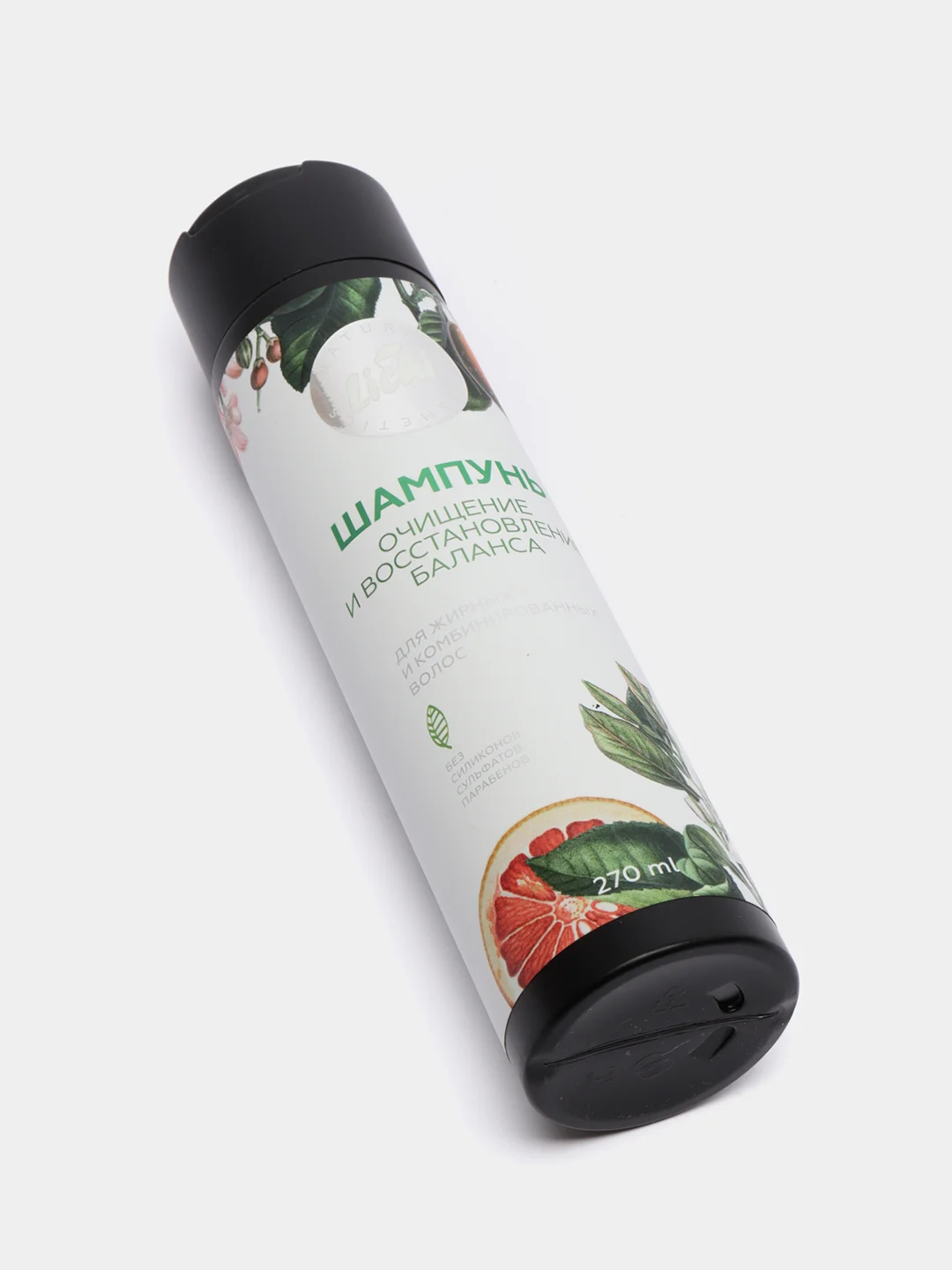 LICHI Шампунь безсульфатный для баланса жирных и комбинированных волос, 270 мл