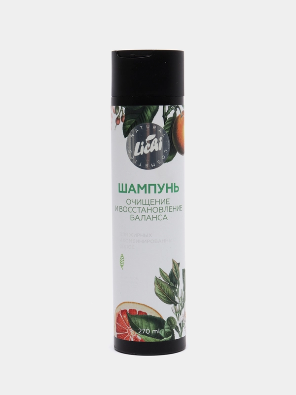 LICHI Шампунь безсульфатный для баланса жирных и комбинированных волос, 270 мл