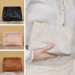 Косметичка из искусственной кожи, 2 размера, 4 цвета