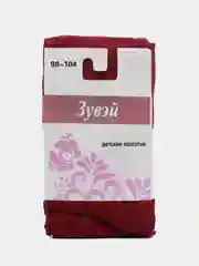 Бордовый колготки детские, ажурные, для девочек