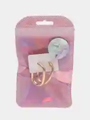 Золотой серьги кольца прямоугольные бижутерия