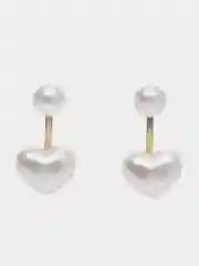 Серьги жемчужные двусторонние