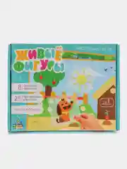 S Настольная игра "Живые фигуры", с пластиковыми карточками