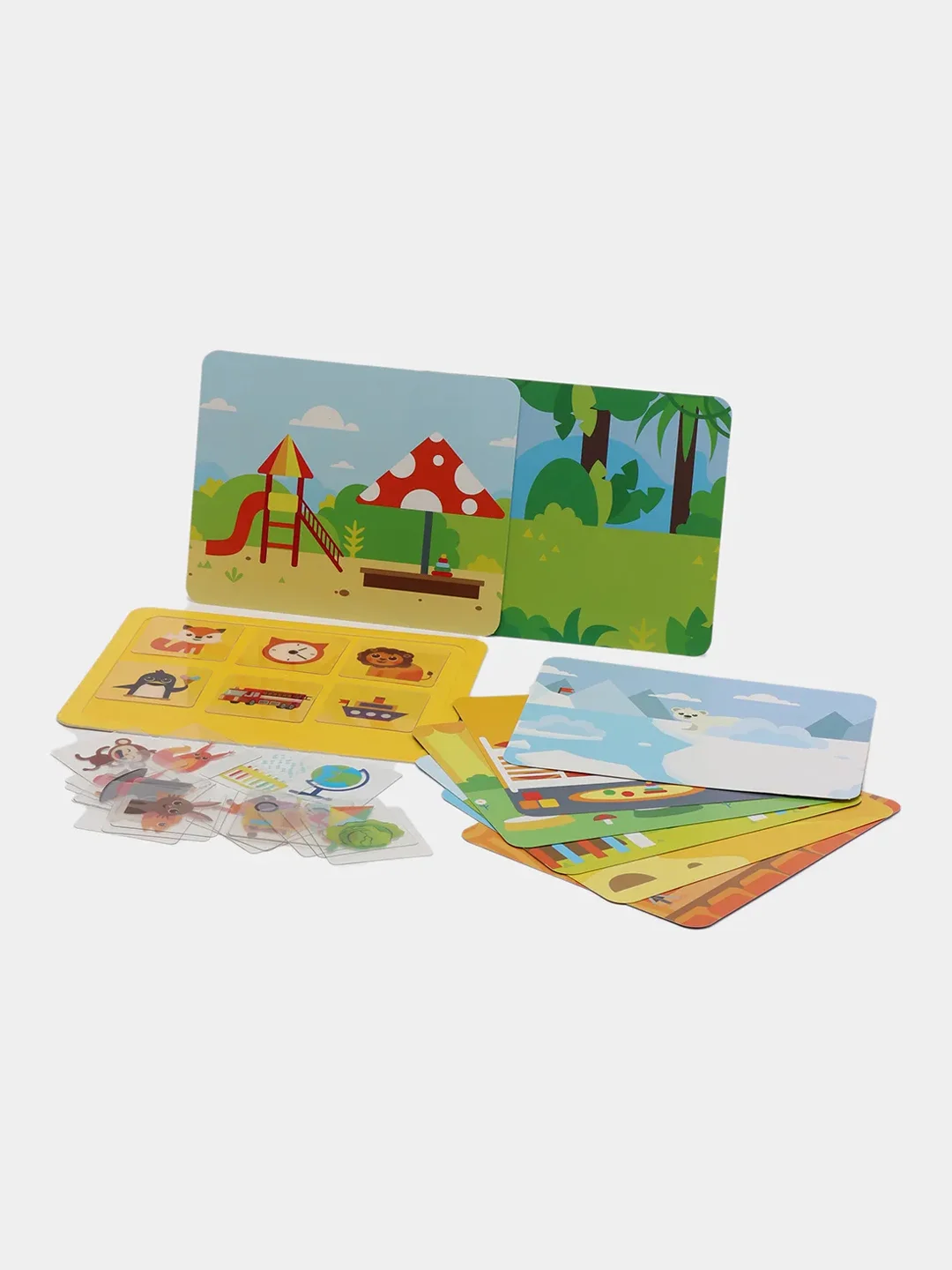 S Настольная игра "Живые фигуры", с пластиковыми карточками