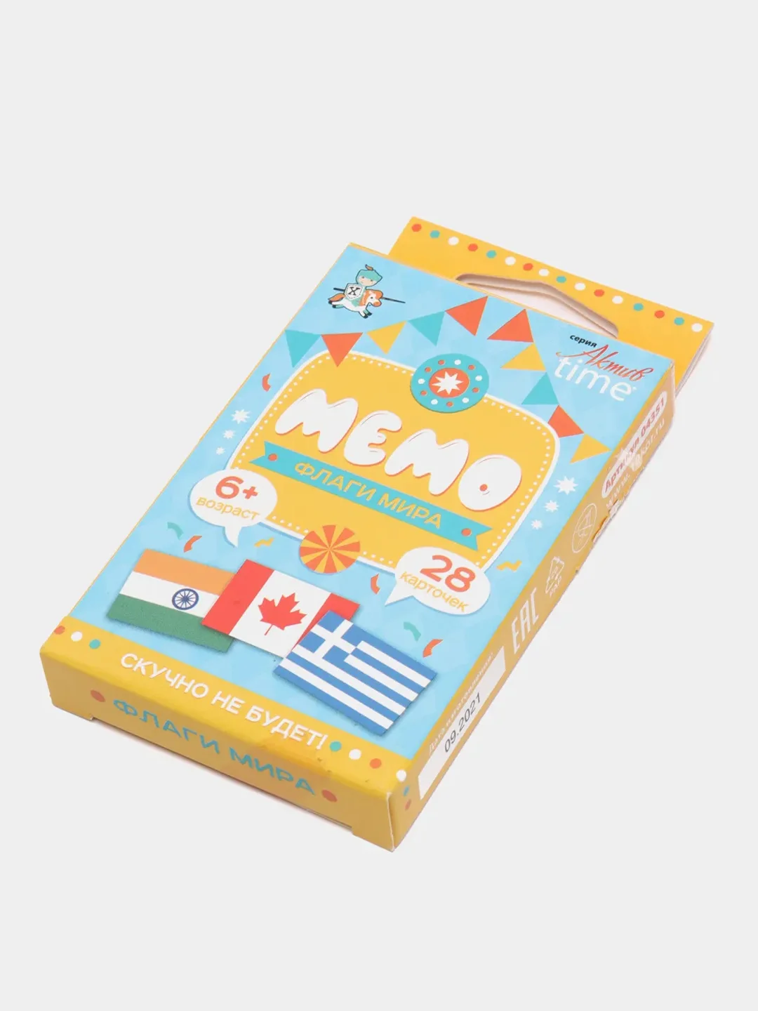 Настольная детская игра "Мемо", транспорт, животные, флаги