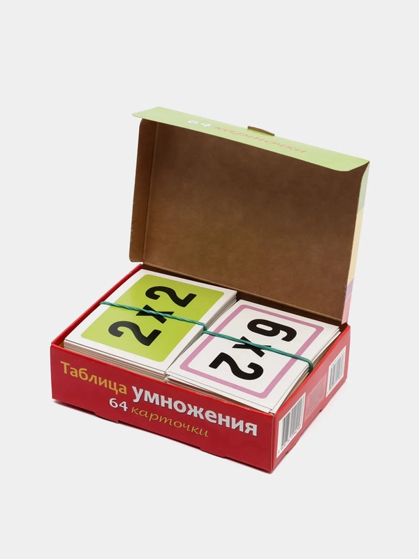 Наглядные пособия Таблица умножения, 64 карточки
