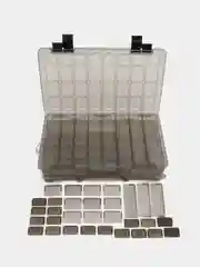 Серый органайзер-коробка для приманок, для рыбалки, 350*230*70