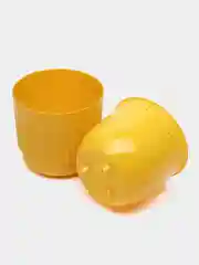 Желтый горшок для цветов Бета