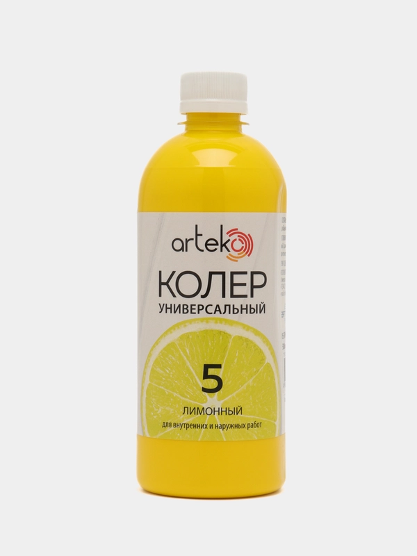 Колер-паста АРТЭКО №5. Цвет: лимонный, 500 гр