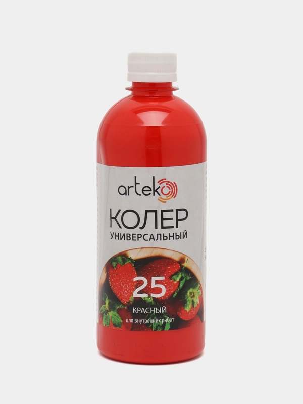 Колер №25 красный, Arteko, 1 шт. по 500 мл