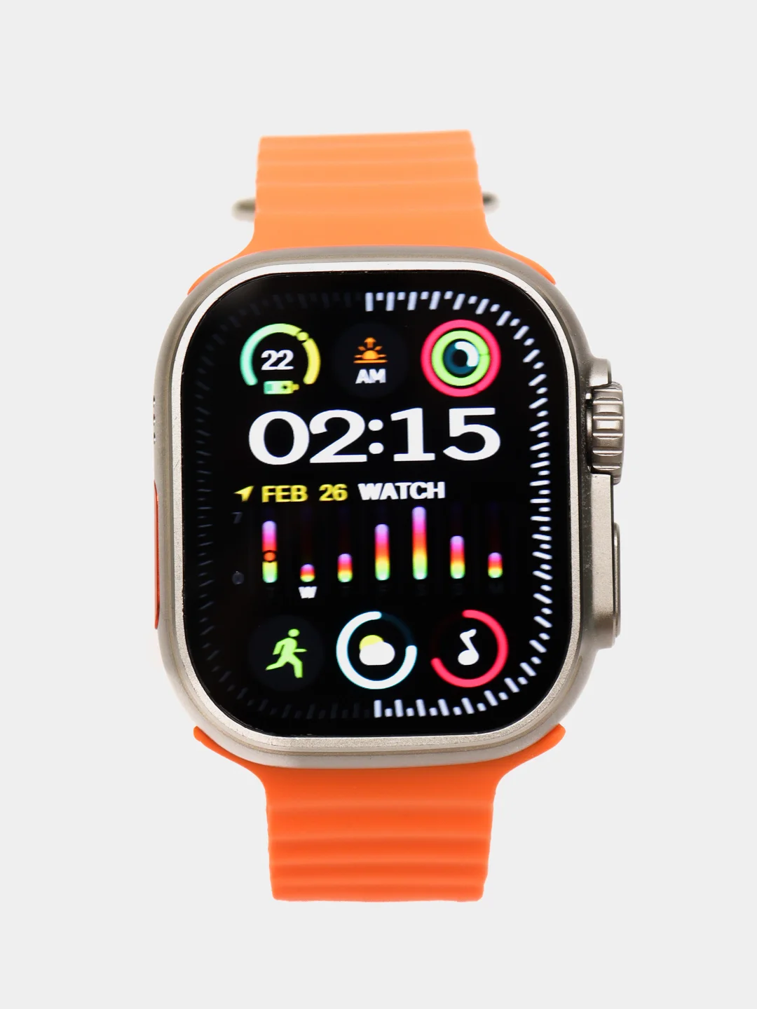 Оранжевый умные смарт часы мужские женские, смарт-часы / Smart Watch