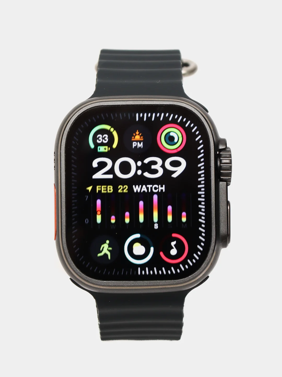 Синий меланж умные смарт часы мужские женские, смарт-часы / Smart Watch