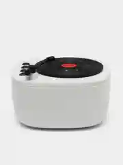 Белый беспроводная портативная Bluetooth  колонка, с радио и 12 звуковых эффектов