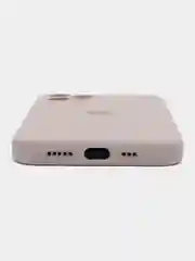 Сиреневый чехол для iPhone (Айфон) 12, 13, 14, Pro, Max, силиконовый + микрофибра, с защитой камеры