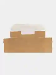 Белый коробка складная под 3 эклера, 20 x 15 x 6 см