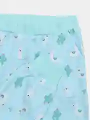 Бирюзовый хлопковая пижама для девочки 2-5 лет