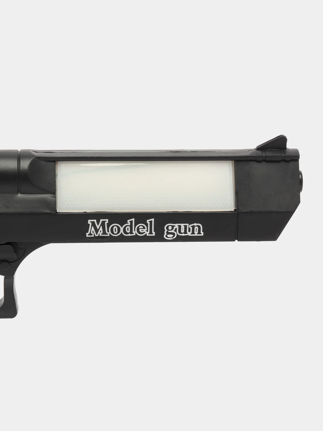 Черный пистолет "Desert Eagle" с биноклем в чемодане, свет + звук